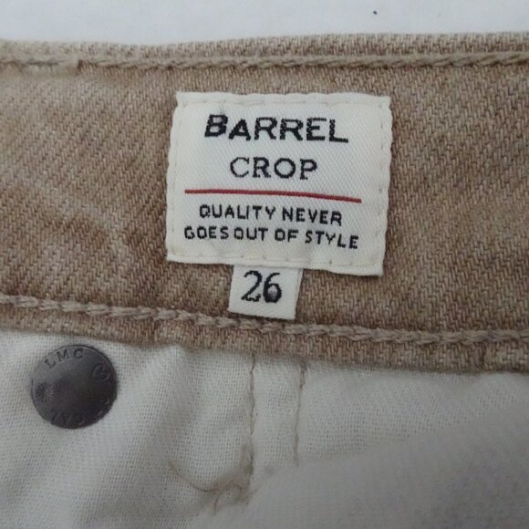 Levi's Made & Crafted Barrel Crop Jeans Women's Size 26 Brown Denim - Picture 12 of 16